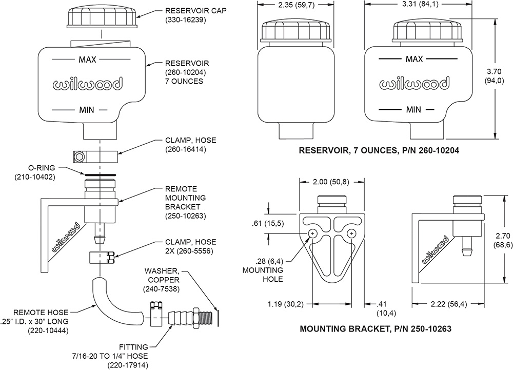 Reservoir Kit Drawing