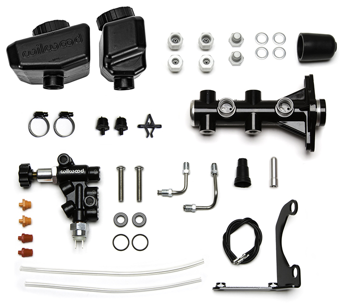 Remote Tandem M/C Kit w/Brkt and Valve (Angled) Individual Components