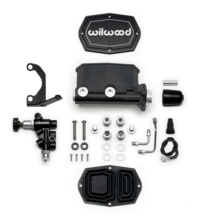 Wilwood Compact Tandem M/C Kit with RH Bracket and Valve