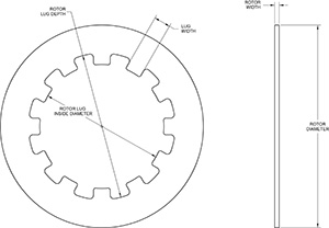 Solid Steel Rotor Drawing