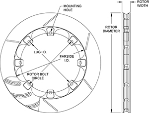 ULGT 16 Curved Vane Rotor Drawing