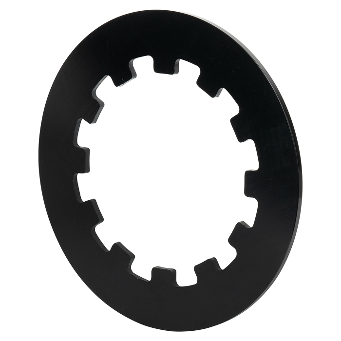Drilled Steel Rotor - Steel - Black Electro Coat