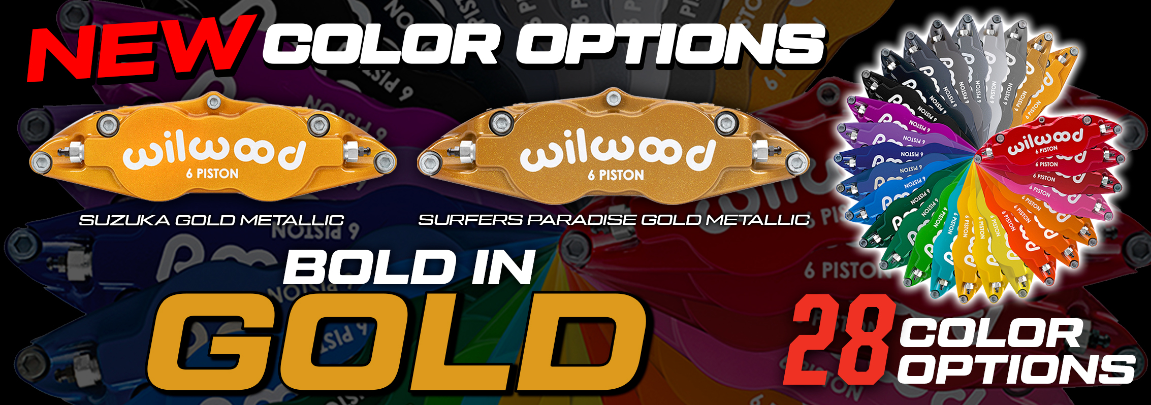 New Gold Metallic Caliper Color Options