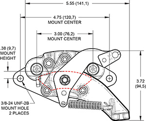 MC4 Mechanical Caliper Drawing