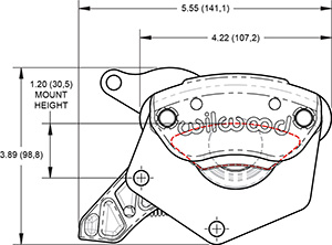 MC4 Mechanical Caliper Drawing