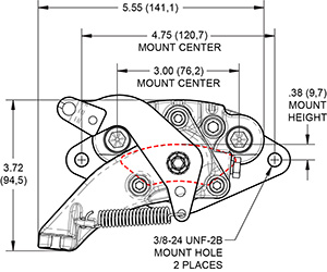 MC4 Mechanical Caliper Drawing
