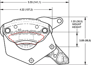 MC4 Mechanical Caliper Drawing