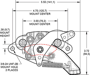 MC4 Mechanical Caliper Drawing