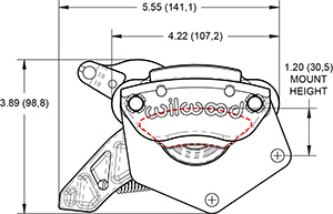 MC4 Mechanical Caliper Drawing