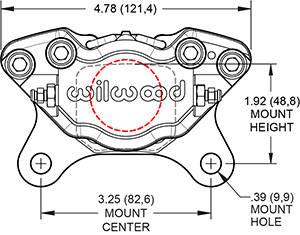 Dynapro Single Caliper Drawing
