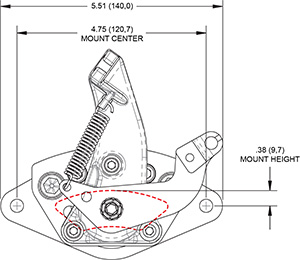 MC5 Mechanical Caliper Drawing