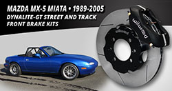 1989 – 2005 Mazda MX-5 Miata Street and Track Front Brake Kits