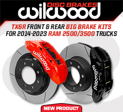 Wilwood Disc Brakes Expands TX6R Big Brake Kit Fitment for RAM 2500/3500 Trucks