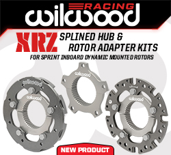 Wilwood Disc Brakes Releases XRZ Splined Hub Kits to Dynamically Mount Rotors for Sprint Inboard Applications